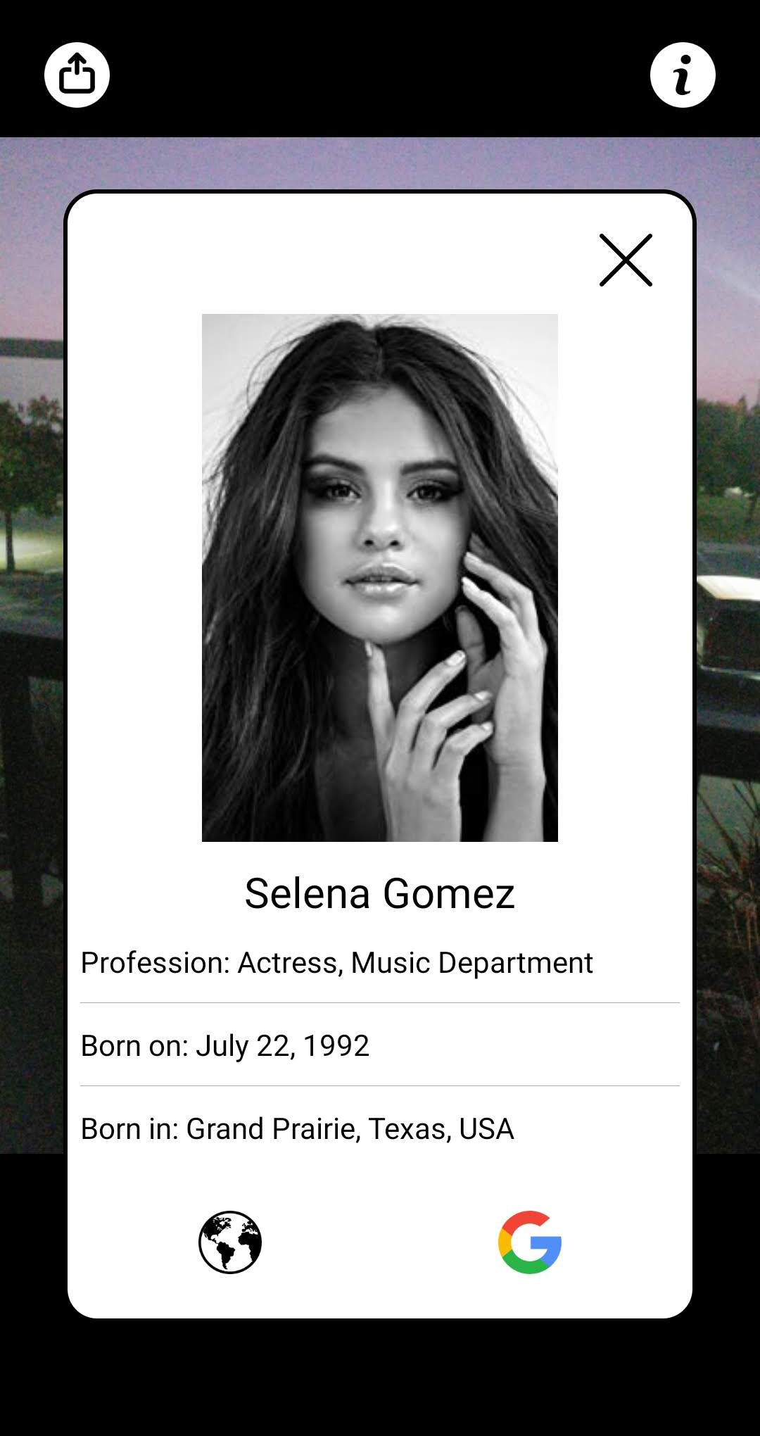 CelebrityFace gallery image