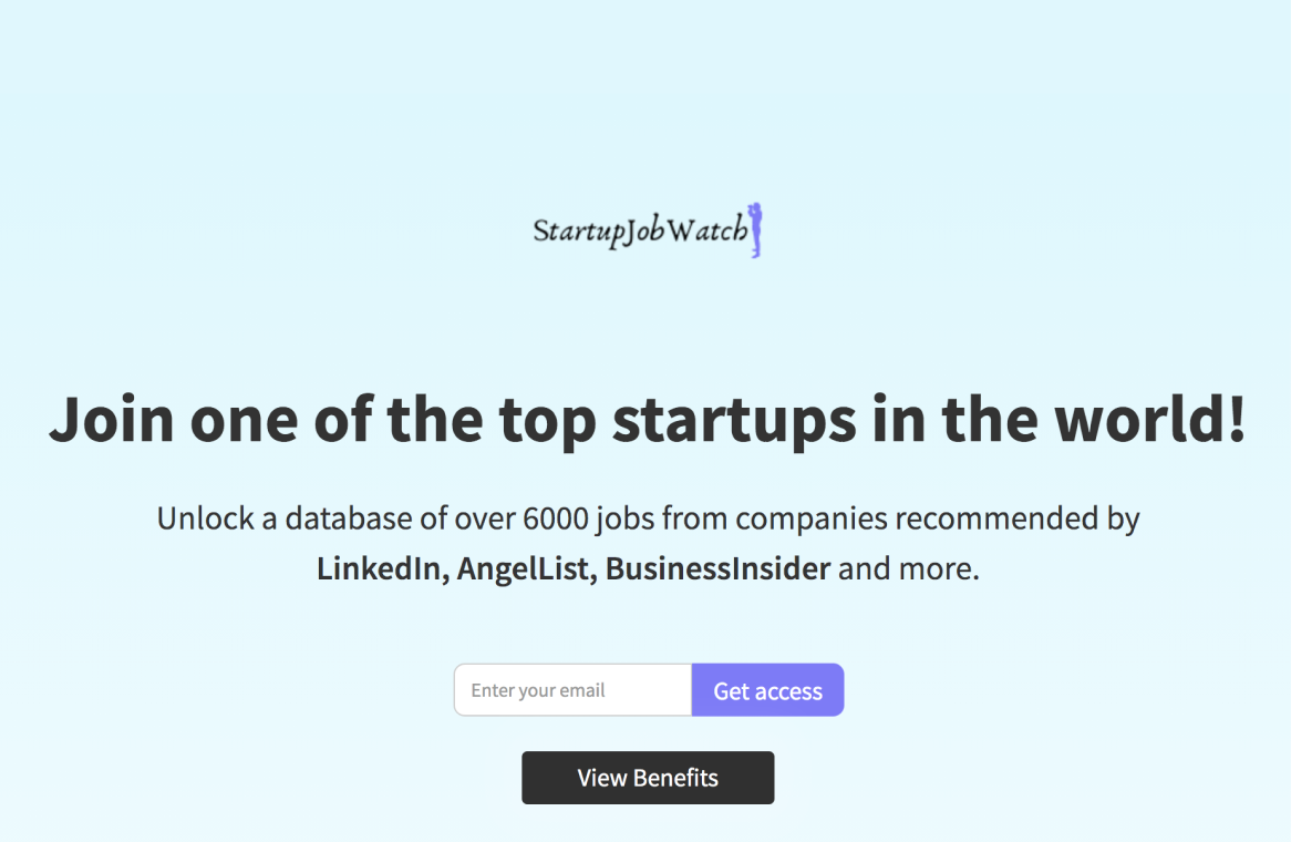 Startup Job Watch gallery image
