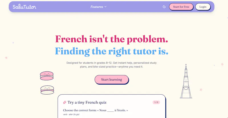 SaluTutor screenshot 1