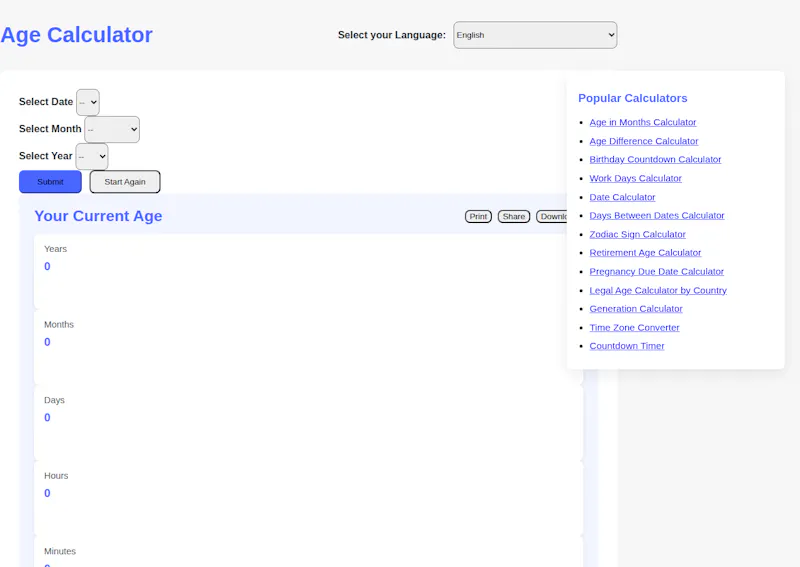 AgeCalculator.live screenshot 3