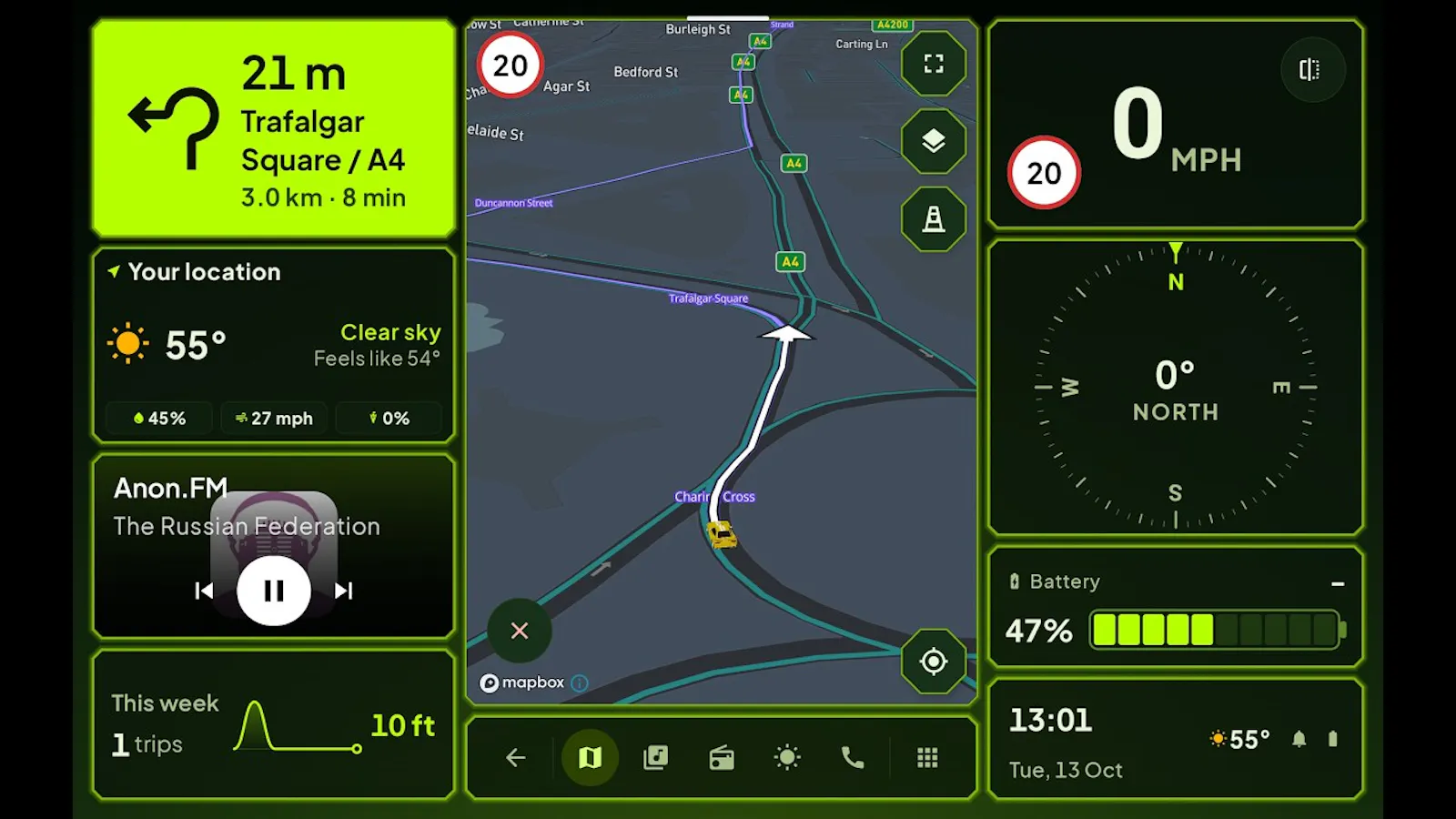 Cardashly: Car Dashboard & Launcher screenshot 1 (video preview)