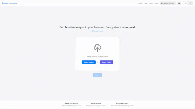 Resizr - Free Online Batch Image Resizer gallery image