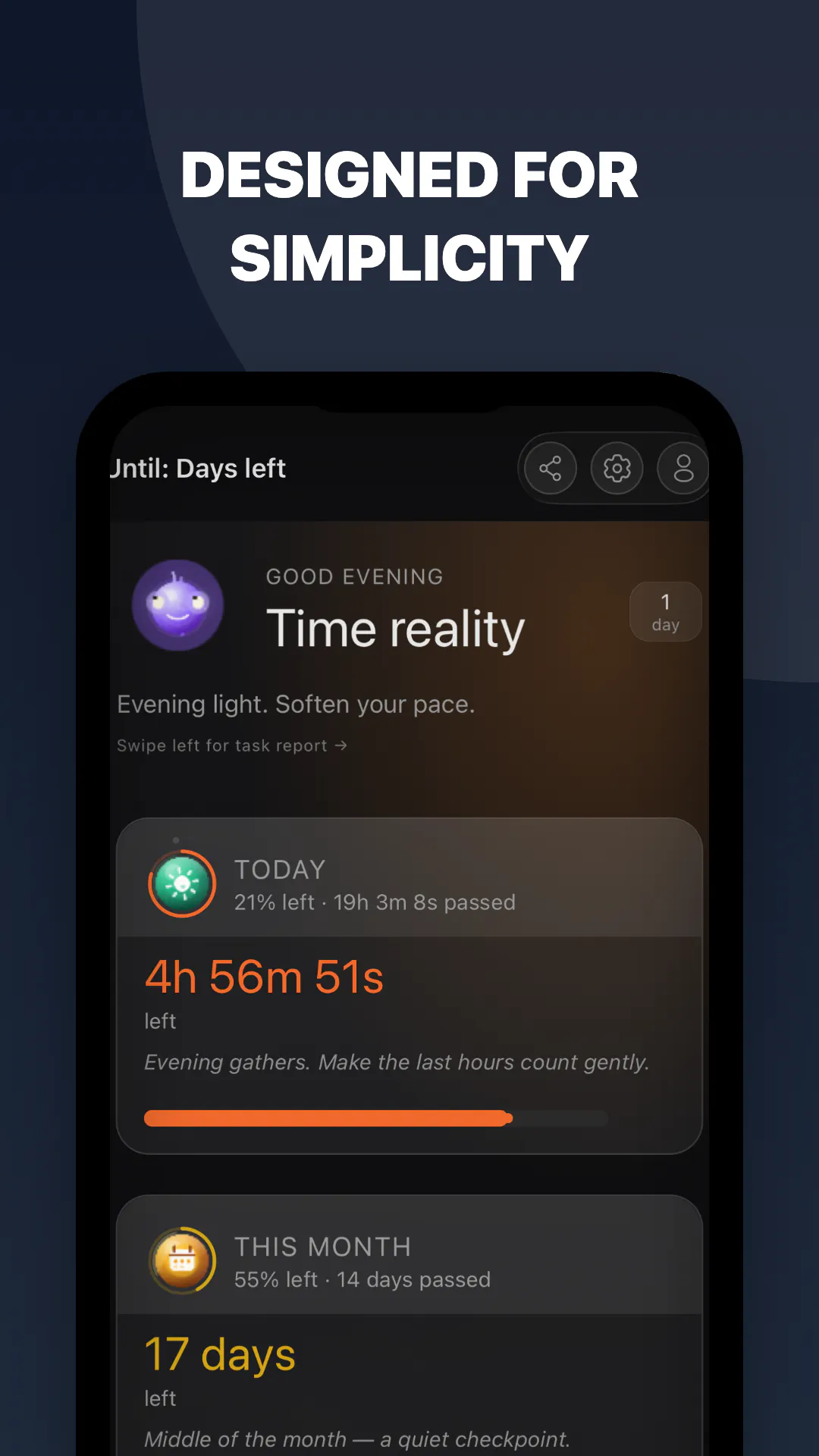 UNTIL Days left. Not just another clock. gallery image