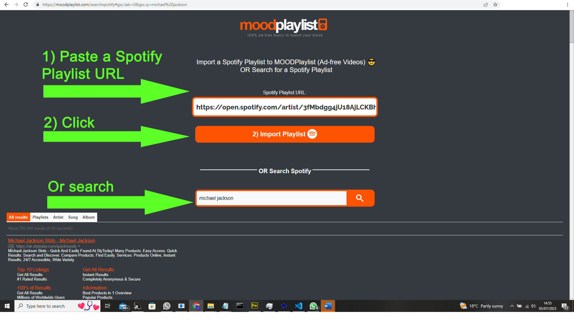Playlist Spotify su YouTube - 1 Fare clic media 1
