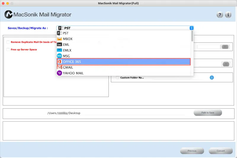 MacSonik Email Migrator screenshot 5