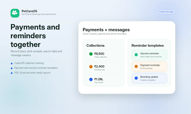PetCareOS — Pet Clinic Command Centre screenshot 5