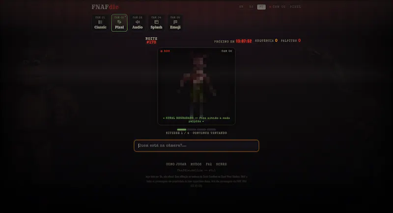 FNAFdle screenshot 2