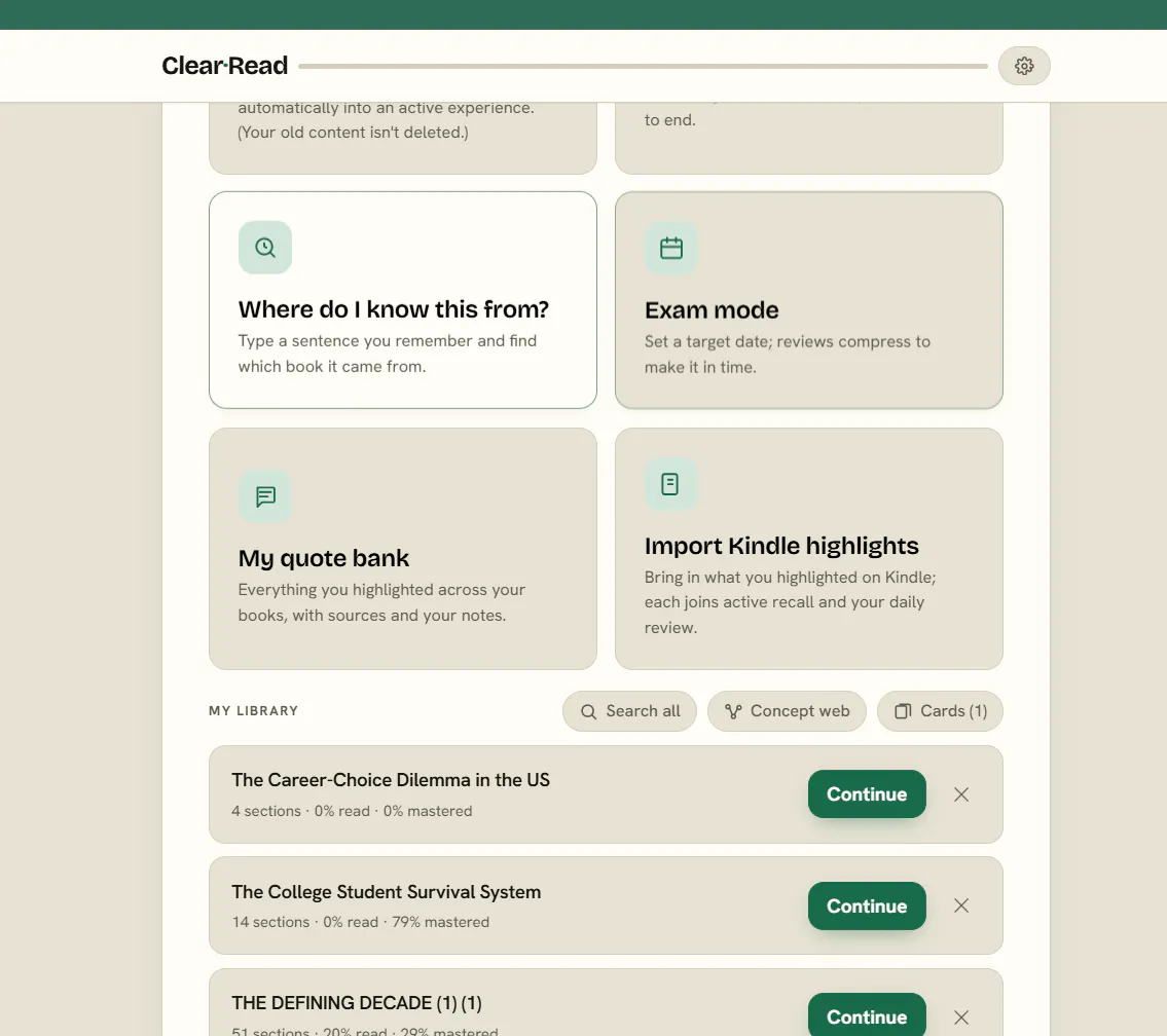 ClearRead — Remember what you read gallery image