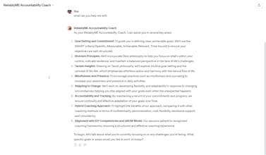ReliablyME Accountability Coach GPT gallery image