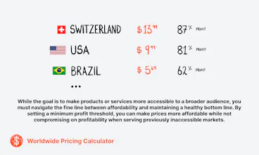 Worldwide Pricing Calculator gallery image