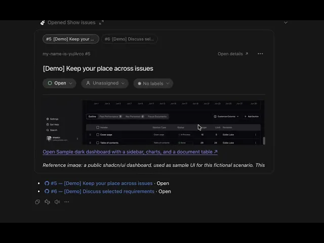 Arco: GitHub and Linear issues, right inside your Codex | Product Hunt