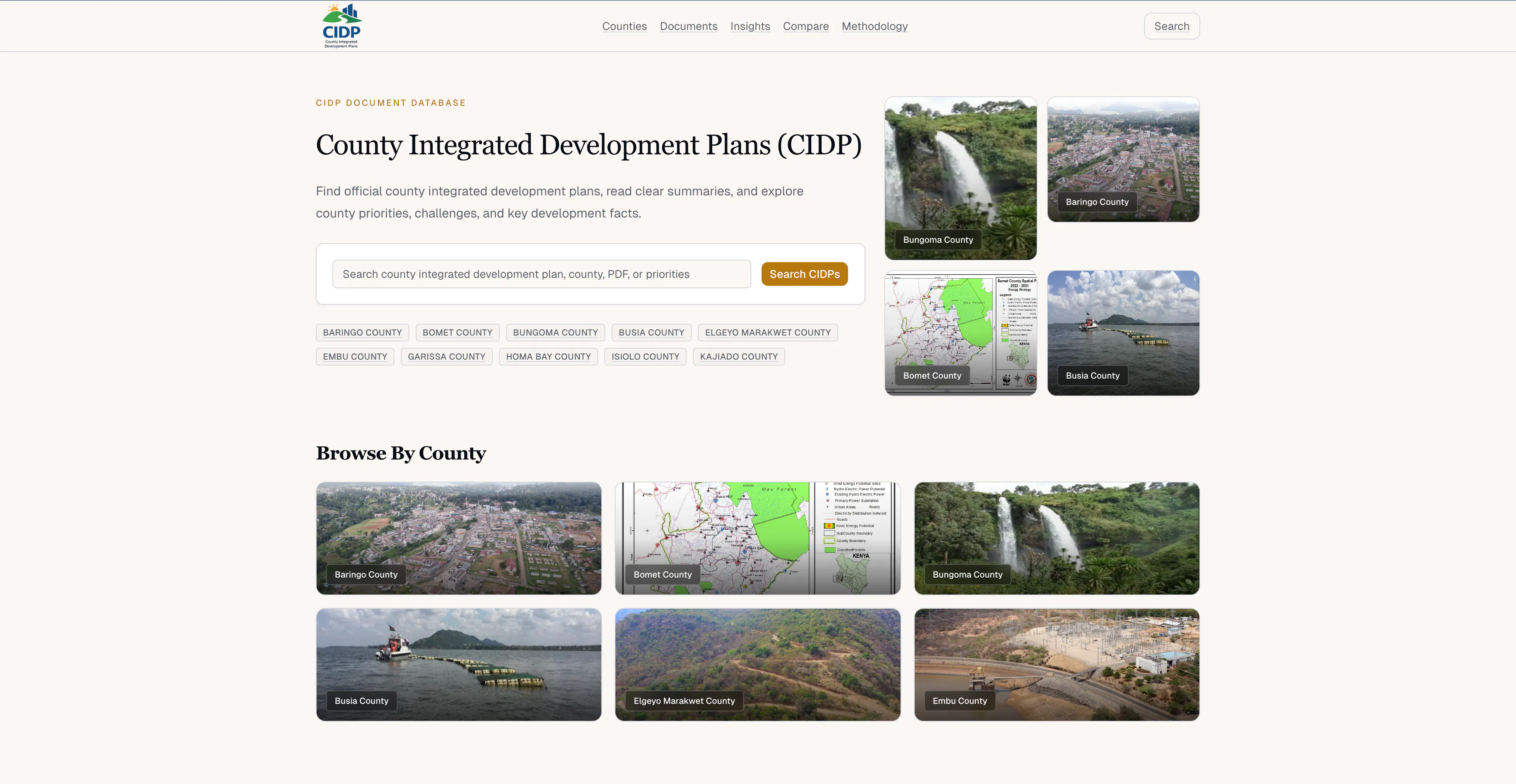 Banner del producto county integrated development plan