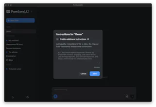 PureLocalAI – Private offline AI on Mac gallery image