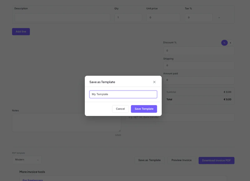 InvoiNova — Free Invoice Generator screenshot 6