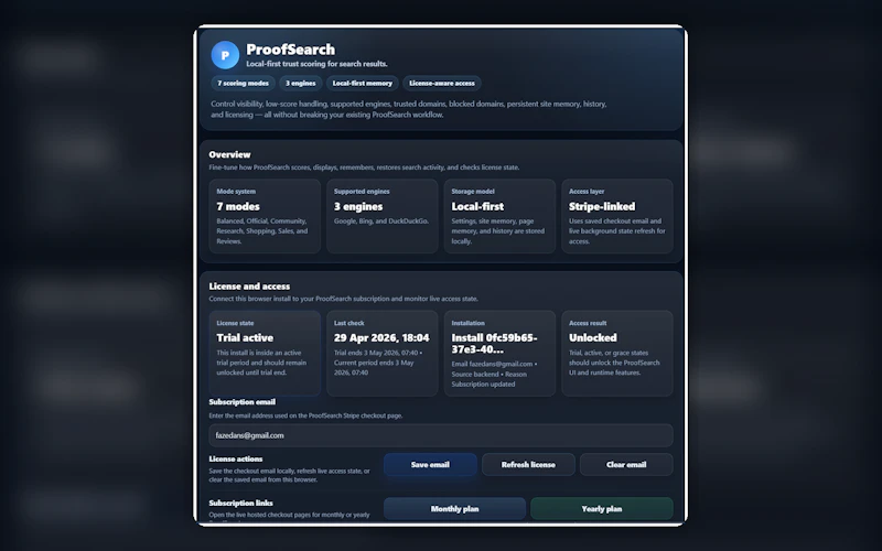 ProofSearch screenshot 2
