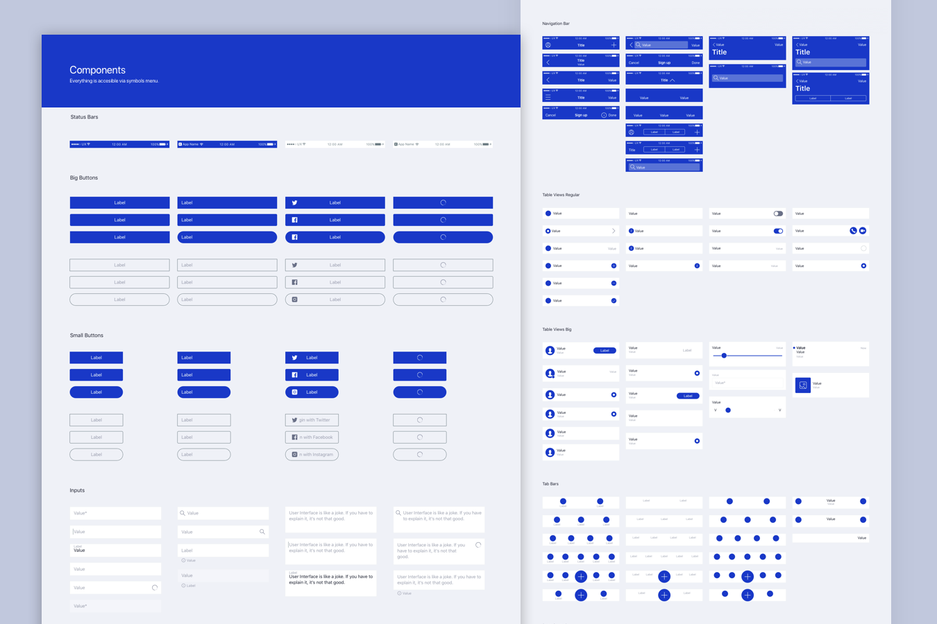 iOS Wireframing UX Kit Image