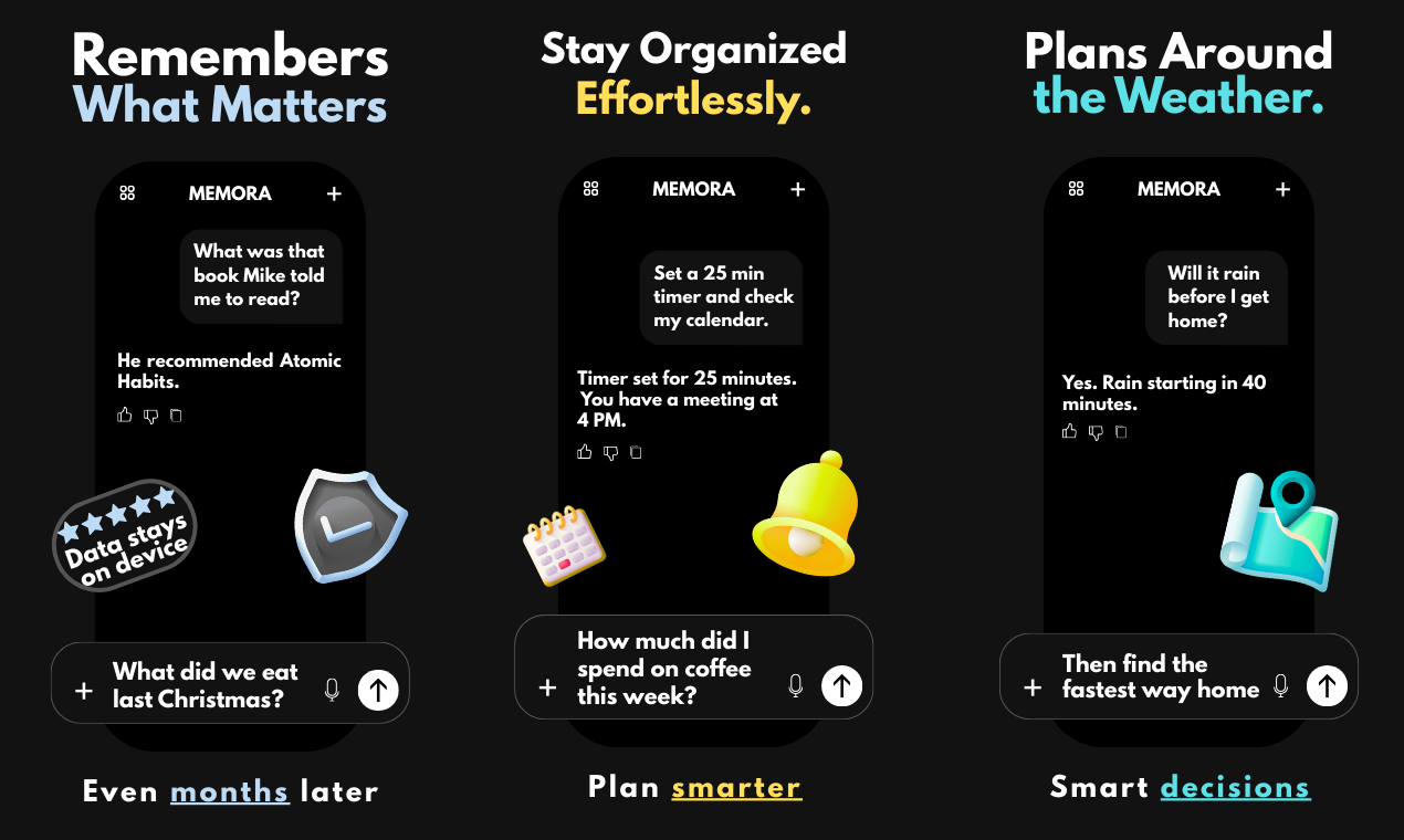 Memora - Private AI Assistant gallery image