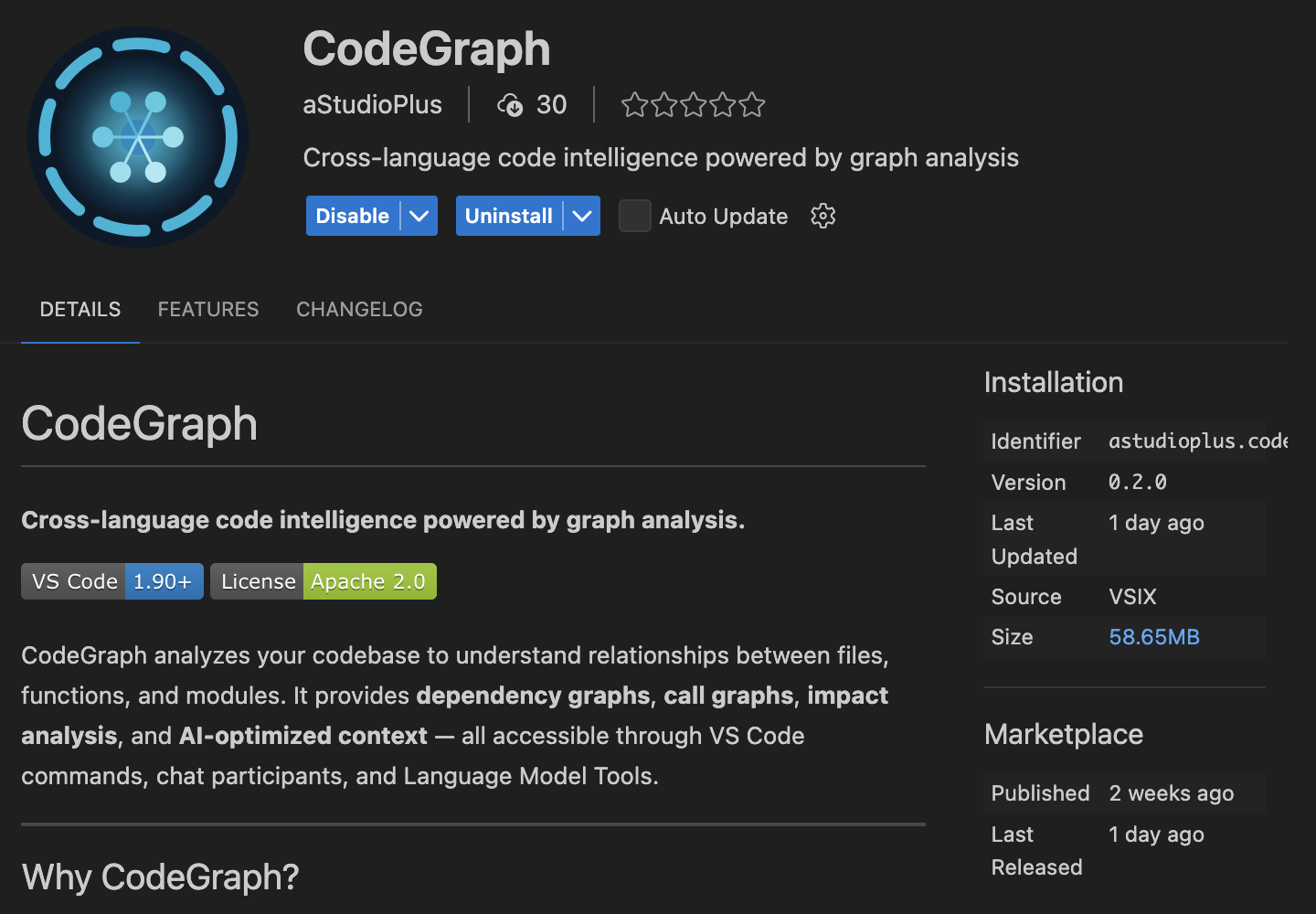 Codegraph - Brains for your AI gallery image