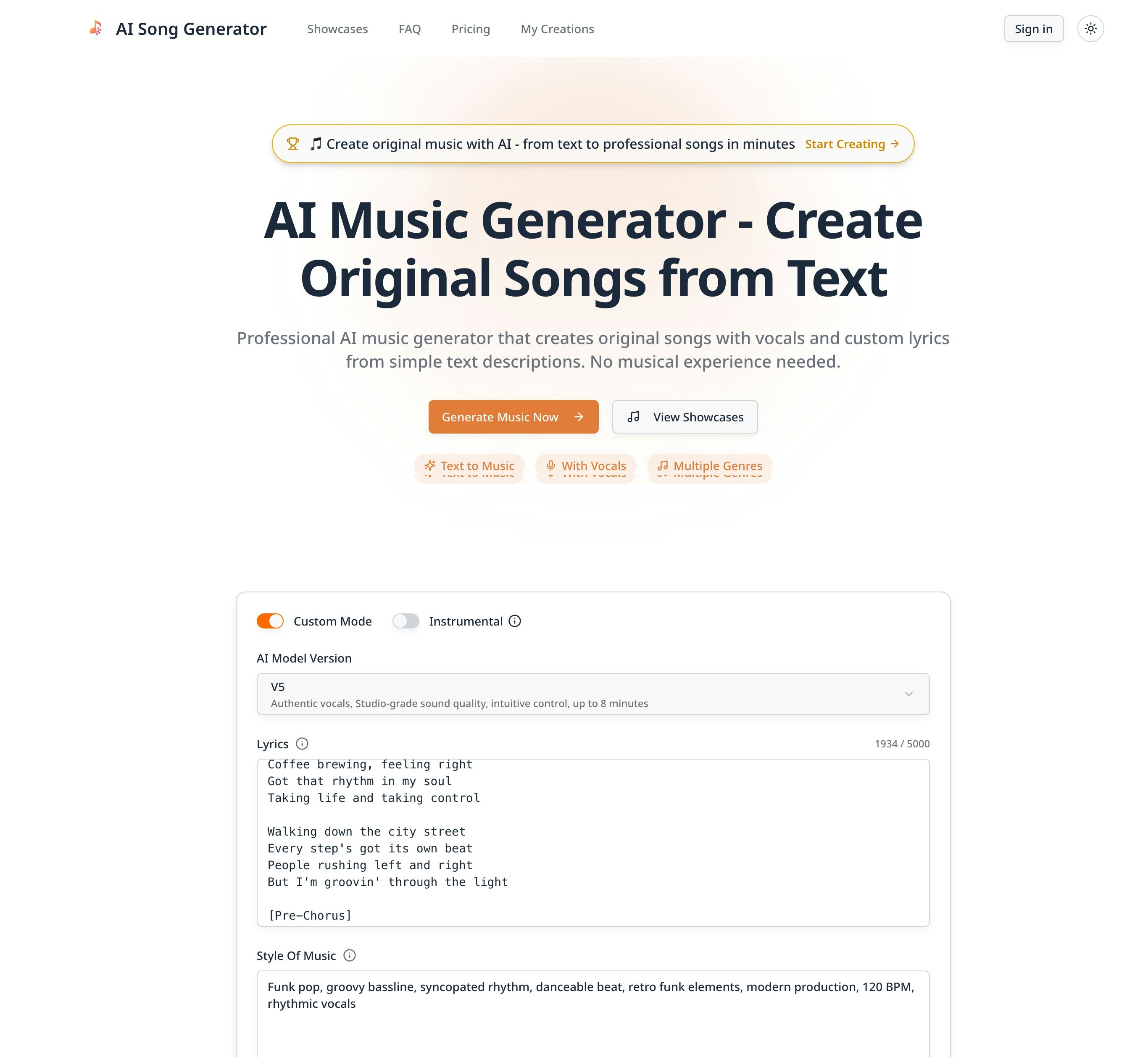 AI Music Generator gallery image