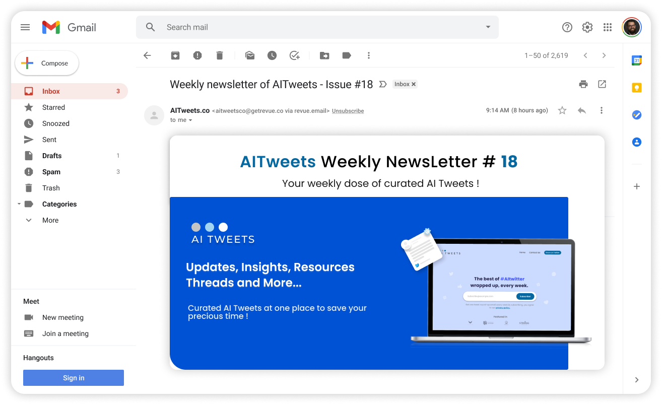 aitweets - Aitwitter ที่ดีที่สุดทุกสัปดาห์เป็นจดหมายข่าว media 4