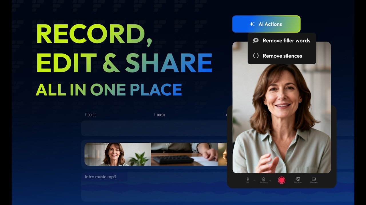 Flixier AI Screen & Webcam Recorder gallery image