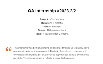 Mentorpiece software testing school gallery image