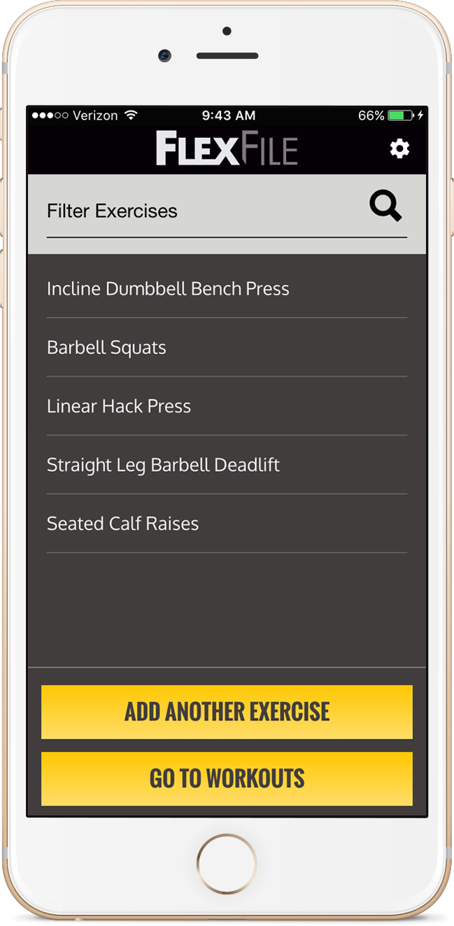FlexFile Digital Workout App gallery image