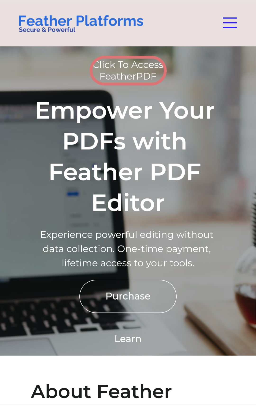 Editor PDF in piattaforme di piume media 3