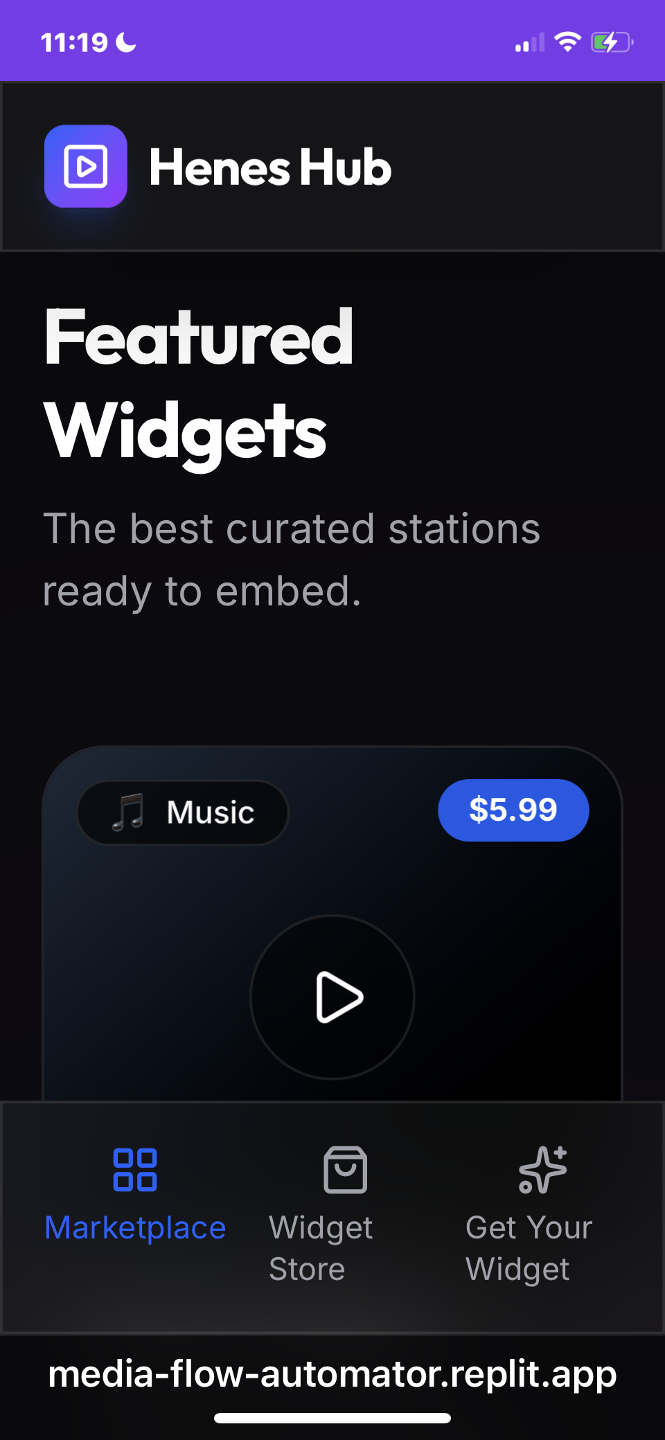 Henes media widgets  gallery image