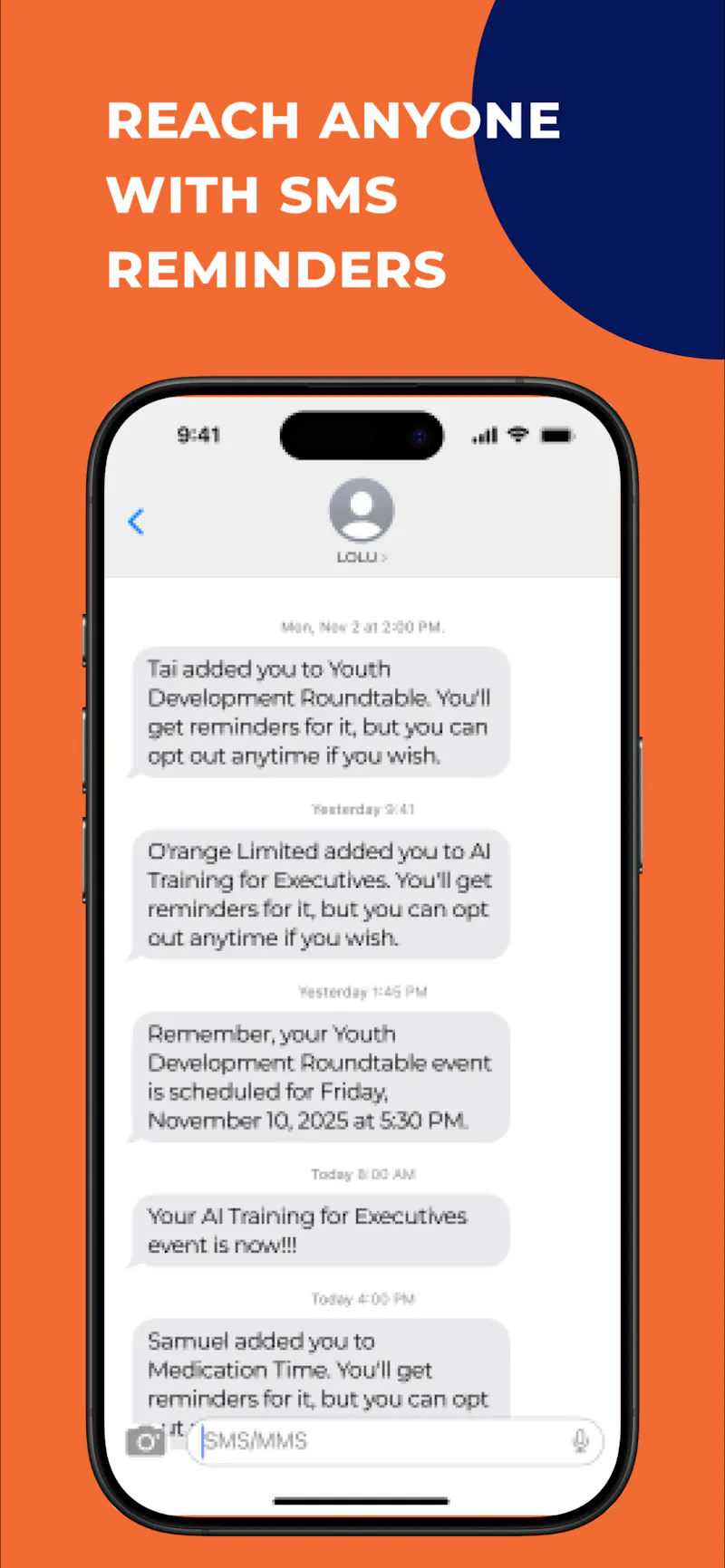 LOLU - Smart Group Reminders screenshot 3
