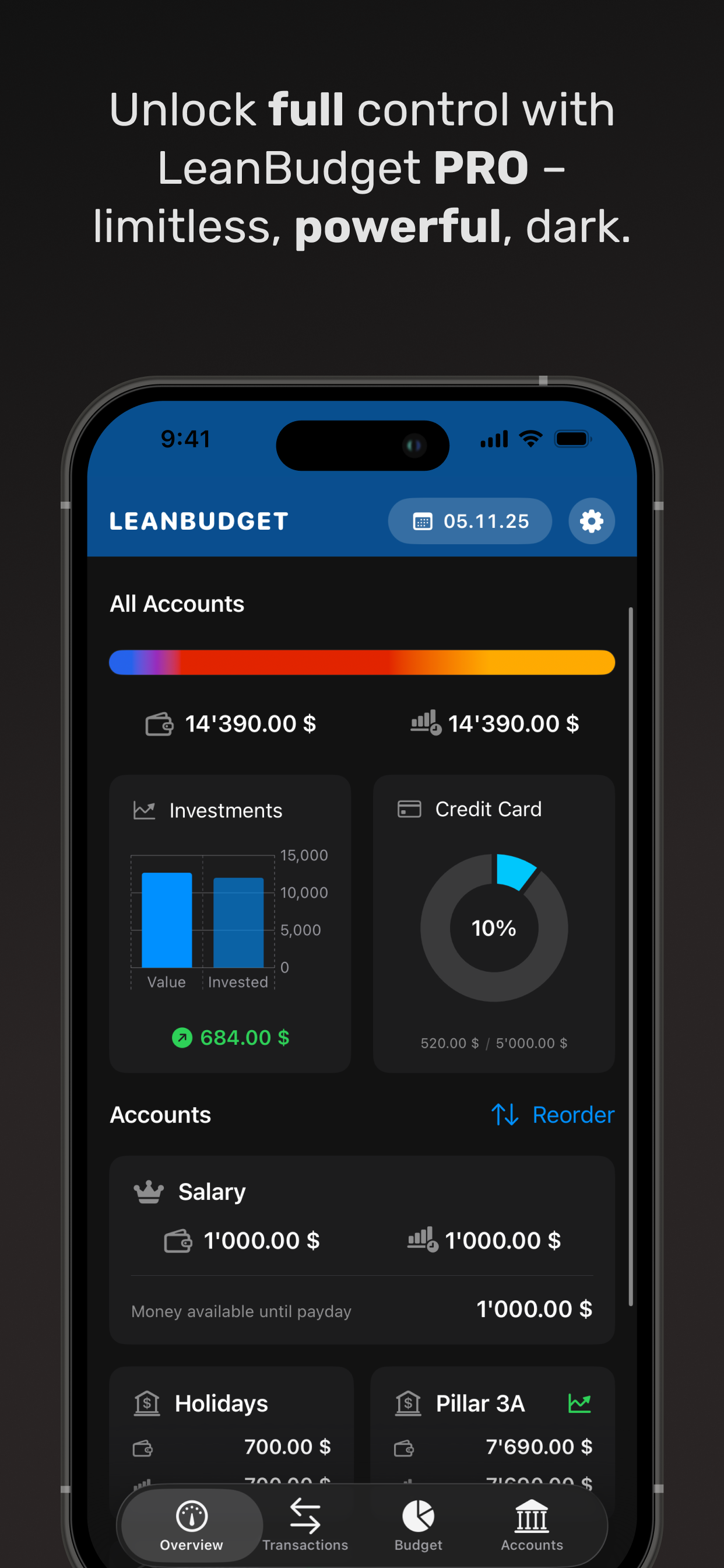 LeanBudget - Screenshot 5 showing product features and functionality