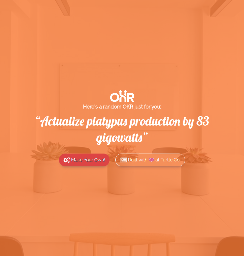 Random OKR Generator gallery image