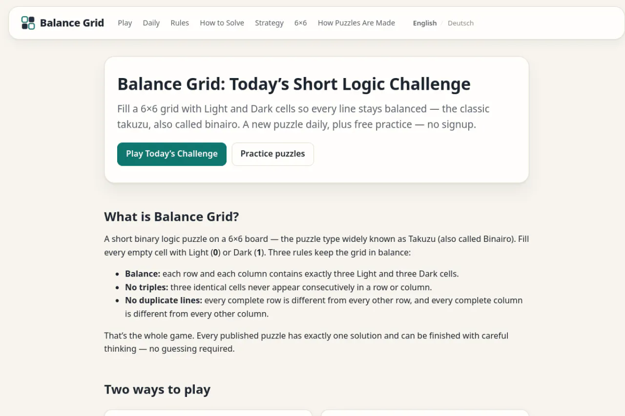 Balance Grid gallery image