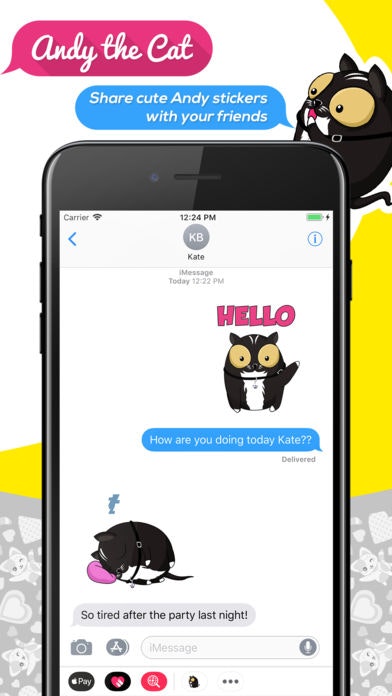 Andy the Cat Stickers gallery image