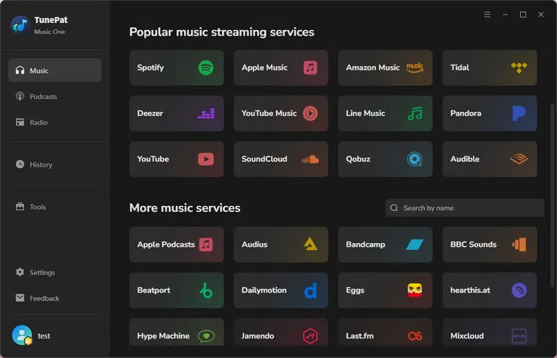 TunePat Music One screenshot