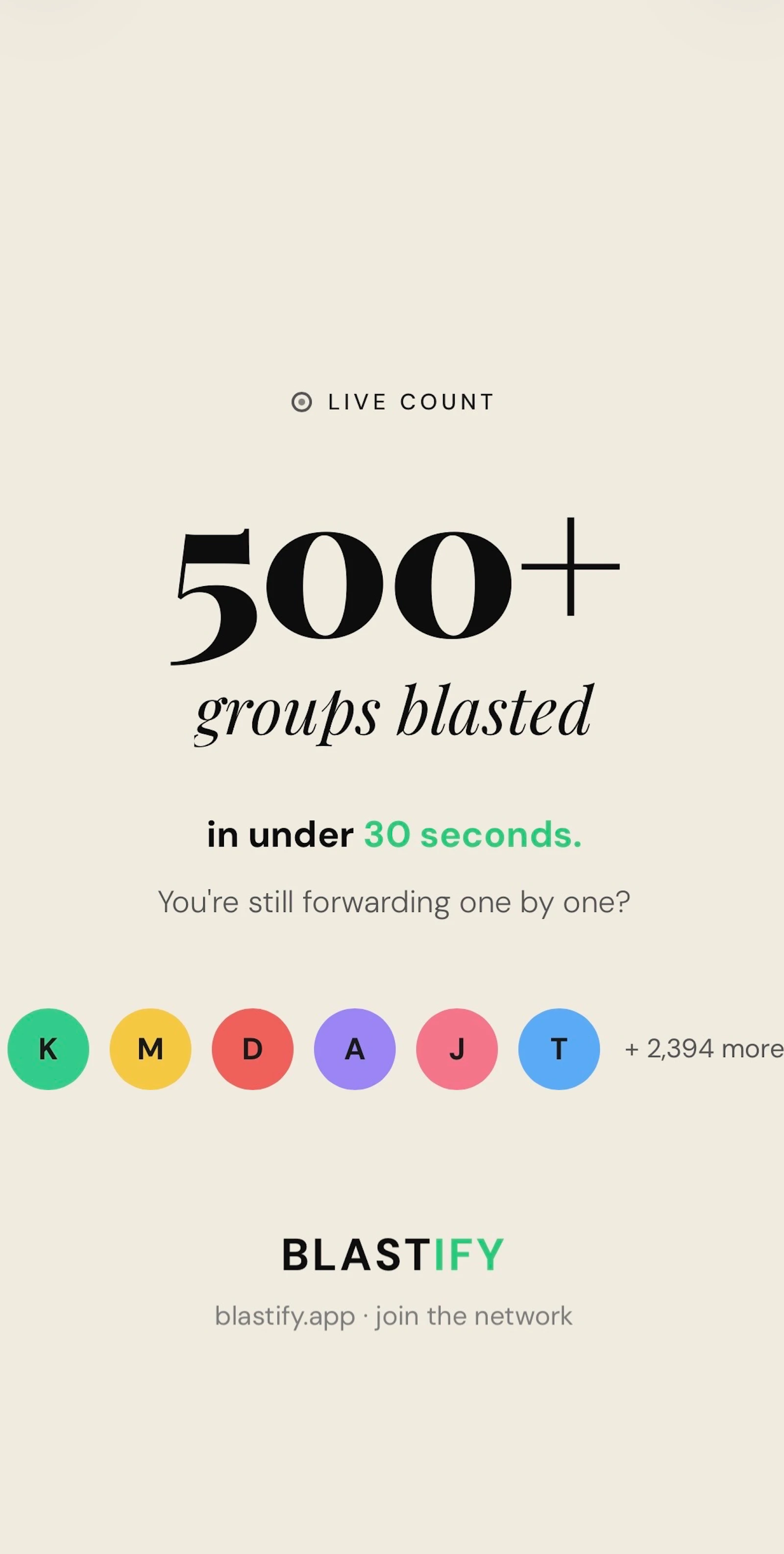 Blastify —Stop sending manually, On Auto screenshot 1