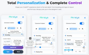 ChatGPT Custom Themes, Tools, PDF Export gallery image