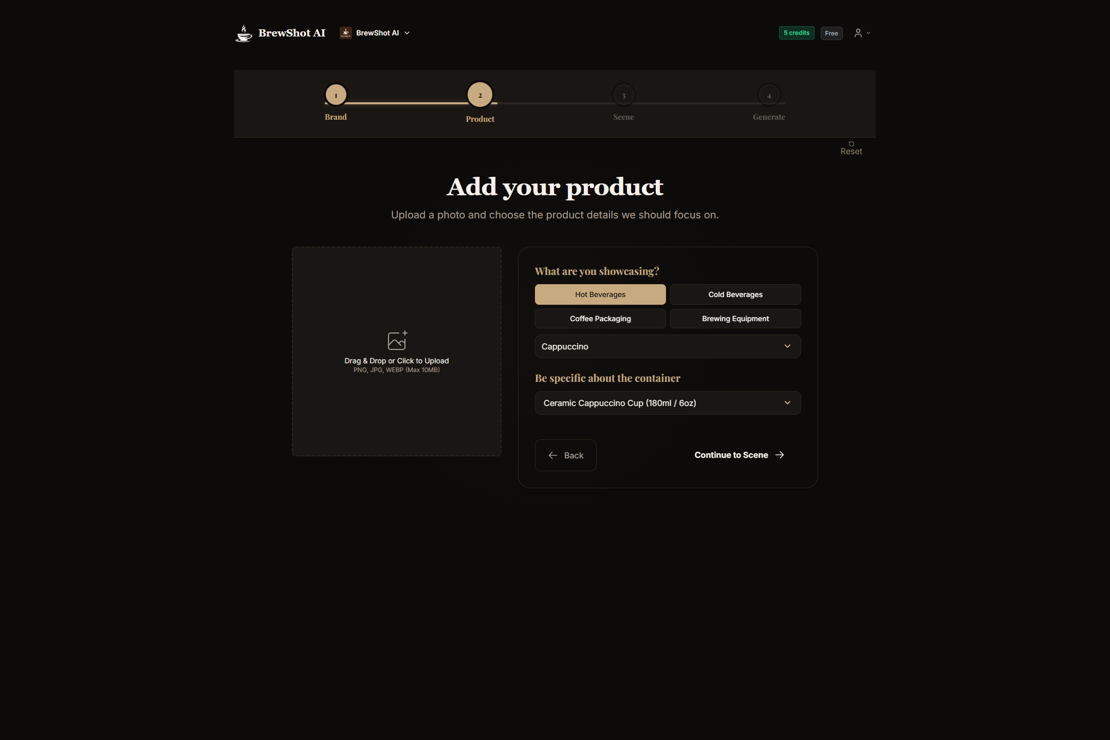 BrewShot AI - Screenshot 2 showing product features and functionality