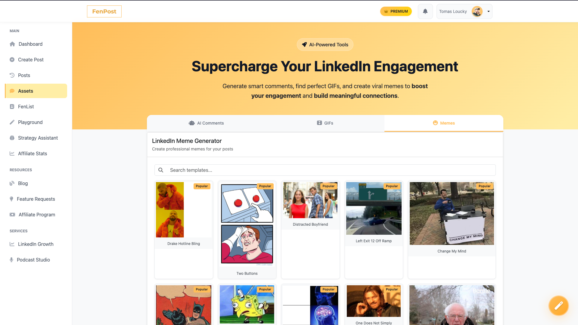 Fenpost - Saniyeler içinde AI ile çalışan LinkedIn içerik oluşturma medya 5