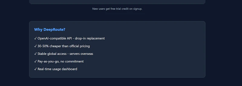DeepRoute API screenshot 2
