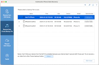 Coolmuster iPhone Data Recovery for Mac gallery image