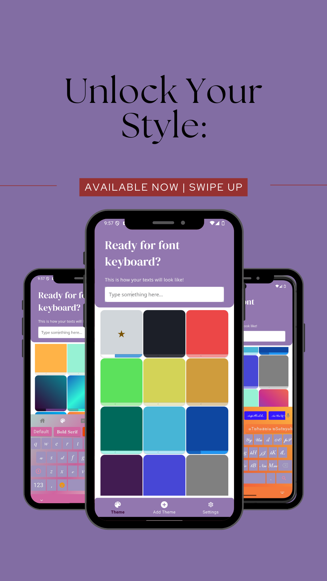 Media Papan kekunci fon - menaip fontkeyboard 3