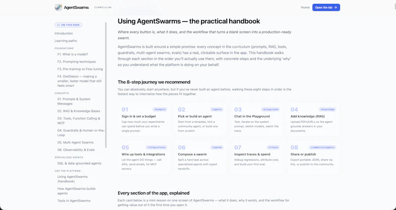 AgentSwarms screenshot 3