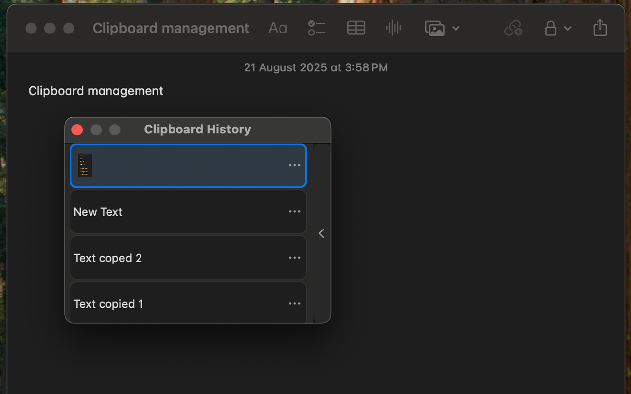 RCLIPBOARDマネージャー、MACOSソリューション - Macウィザードのようにコピー、ピン、貼り付け、シンプルメディア2