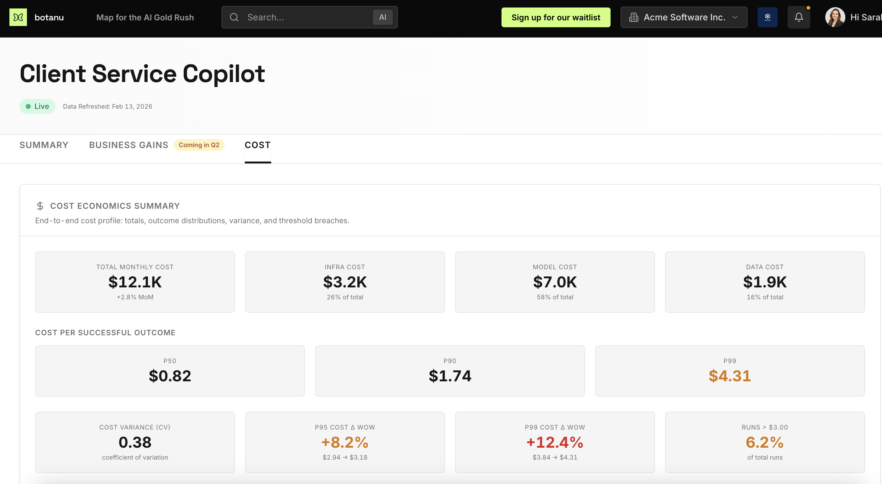 botanu - Main product screenshot demonstrating key features and user interface