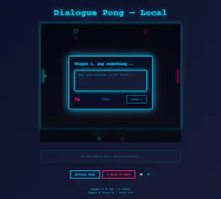 Pong but w dialogue gallery image