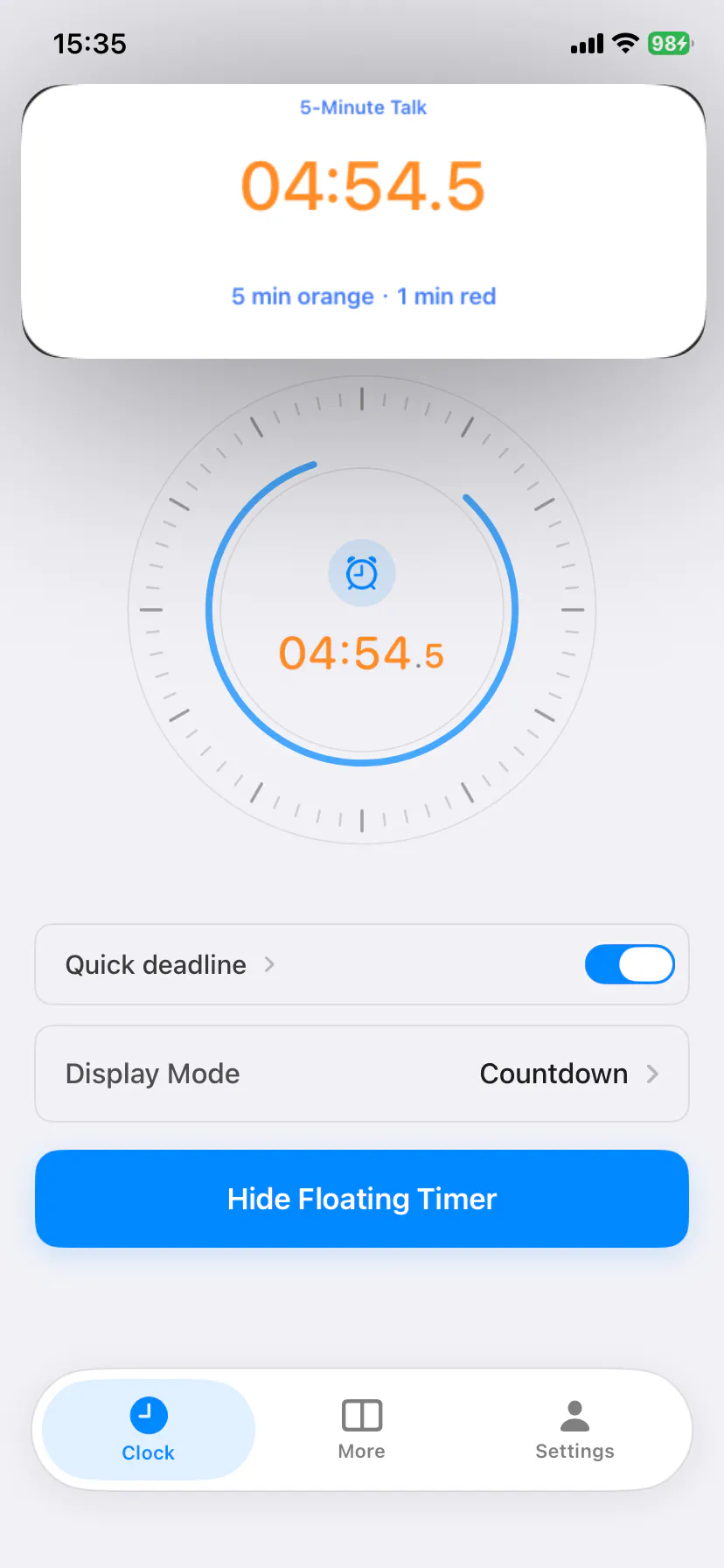 Float Clock gallery image
