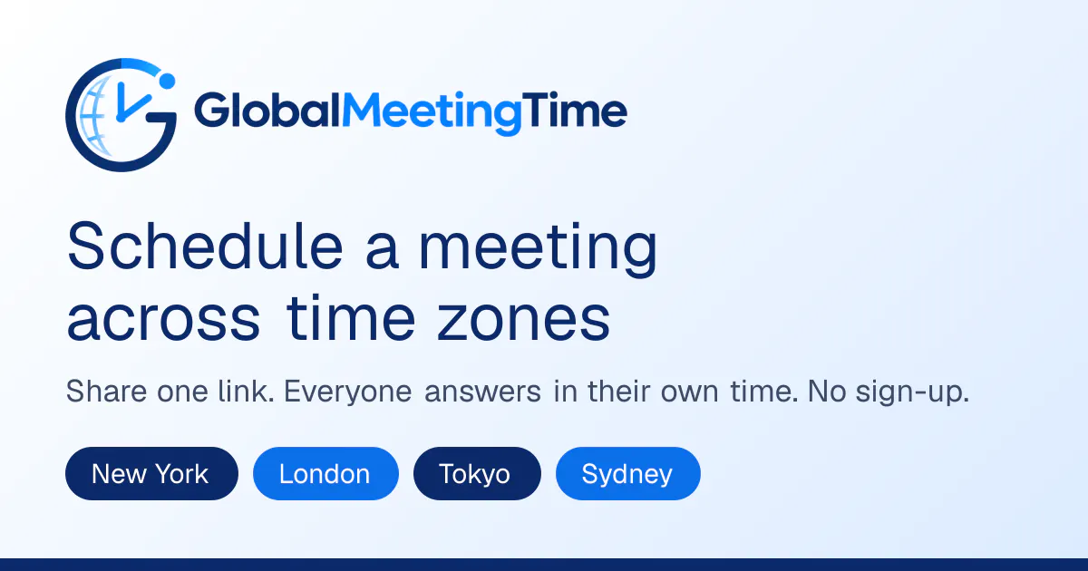 GlobalMeetingTime gallery image