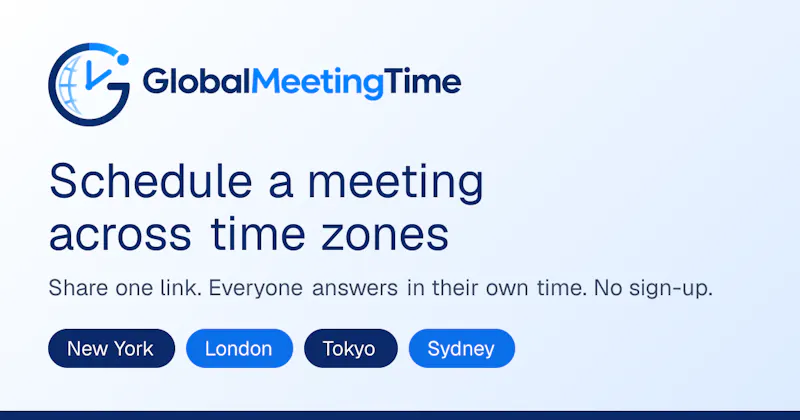 GlobalMeetingTime screenshot 1