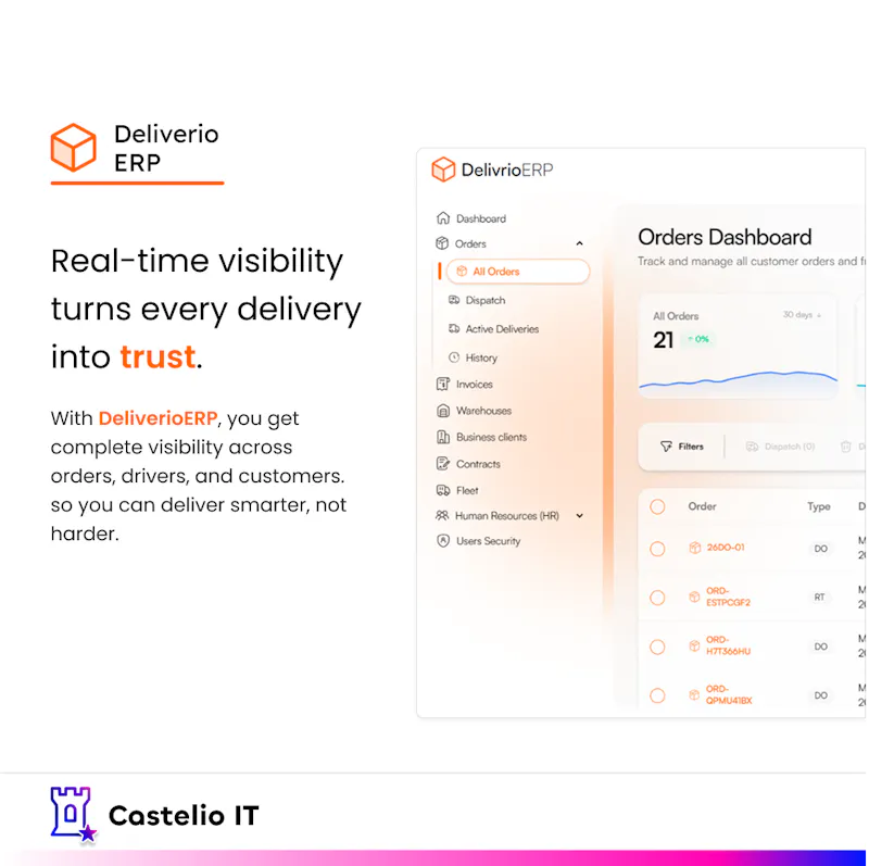 DeliverioERP screenshot 1